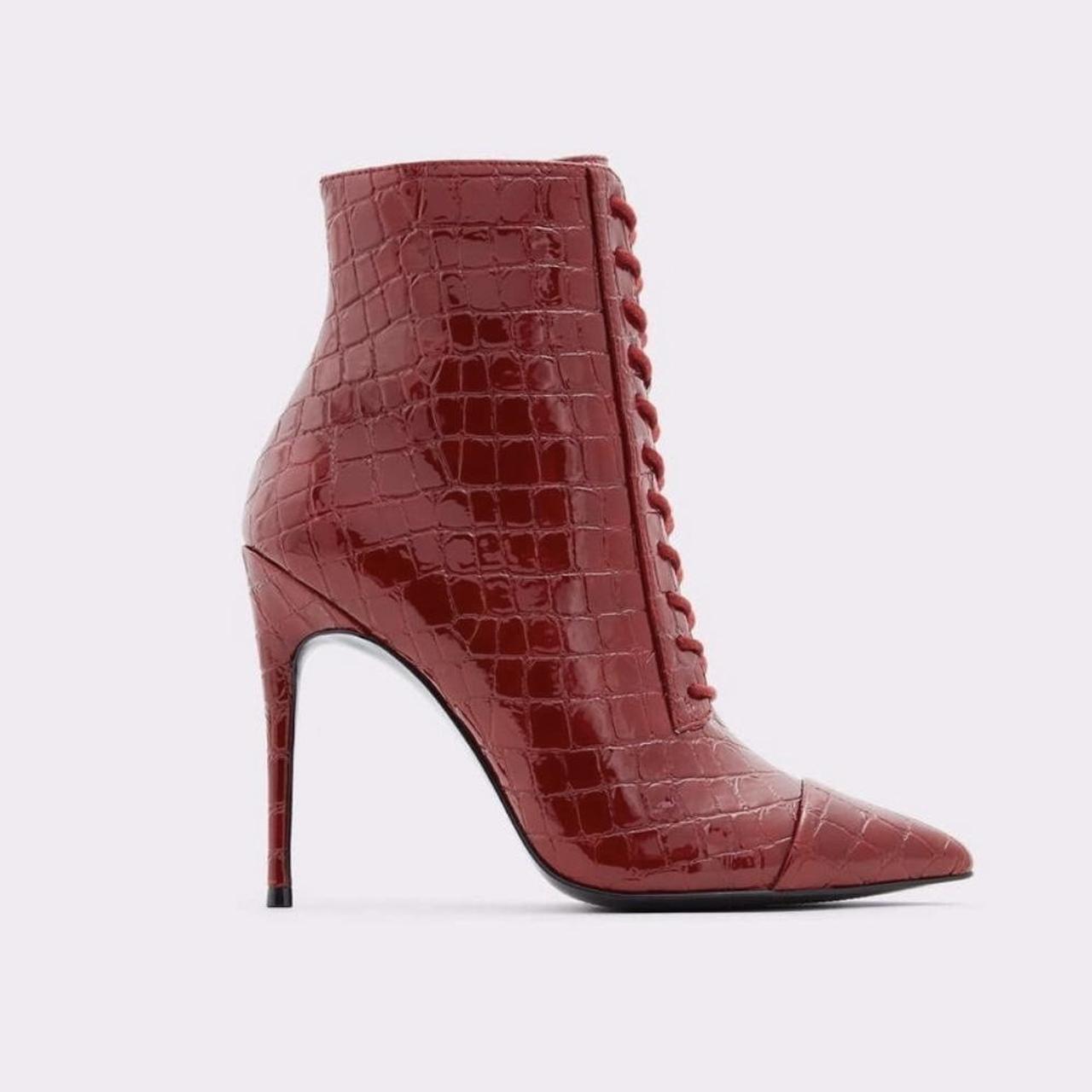 Red best sale aldo boots