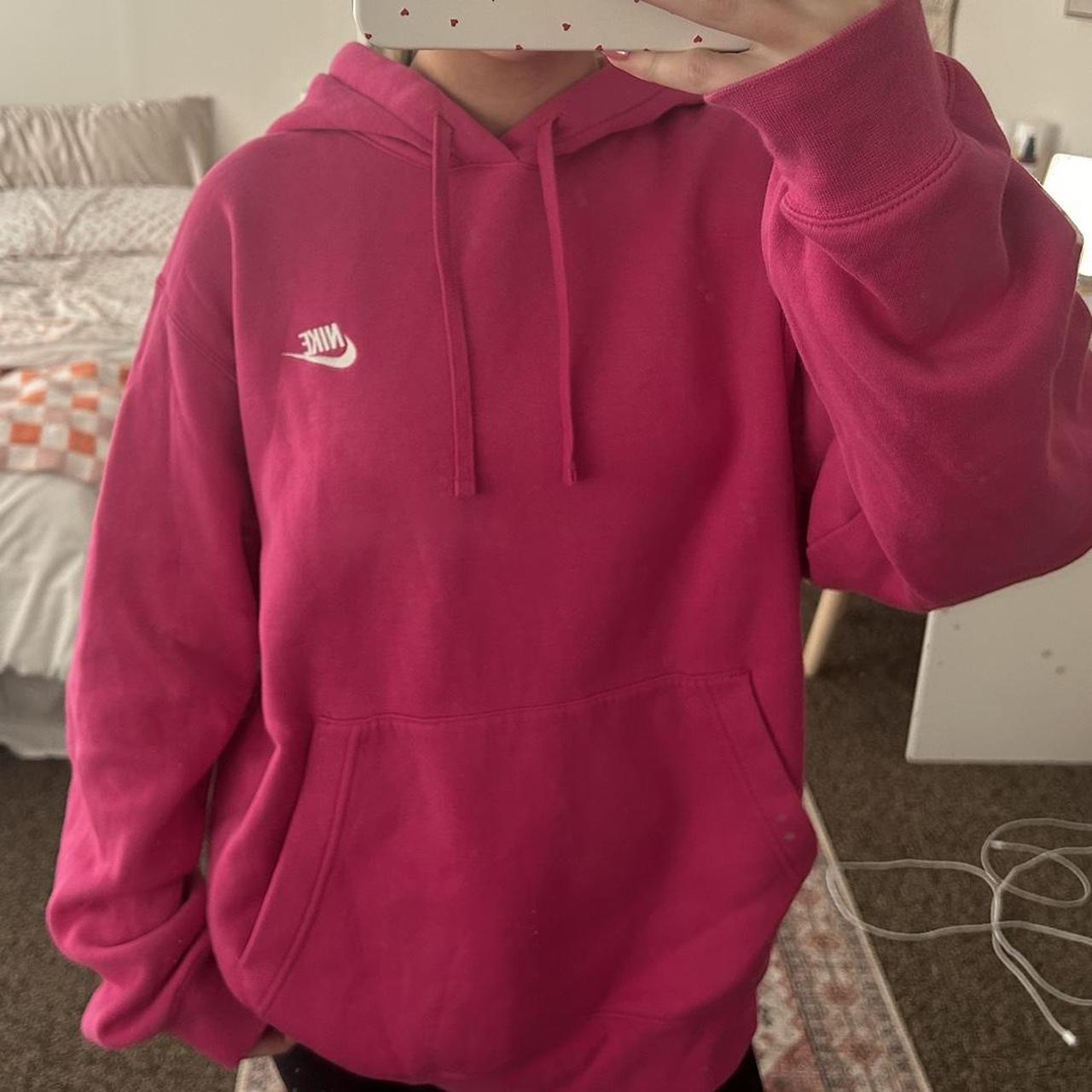 hot pink nike sweater
