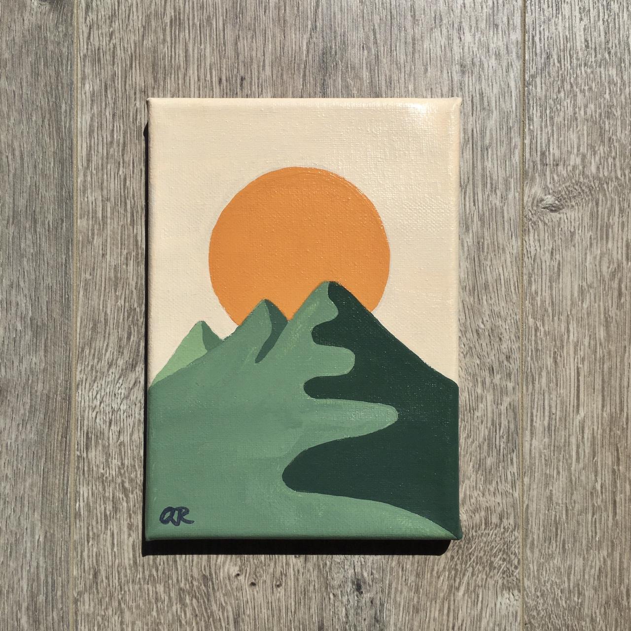 acrylic painting made by me 🌱 🎨 minimalistic... - Depop