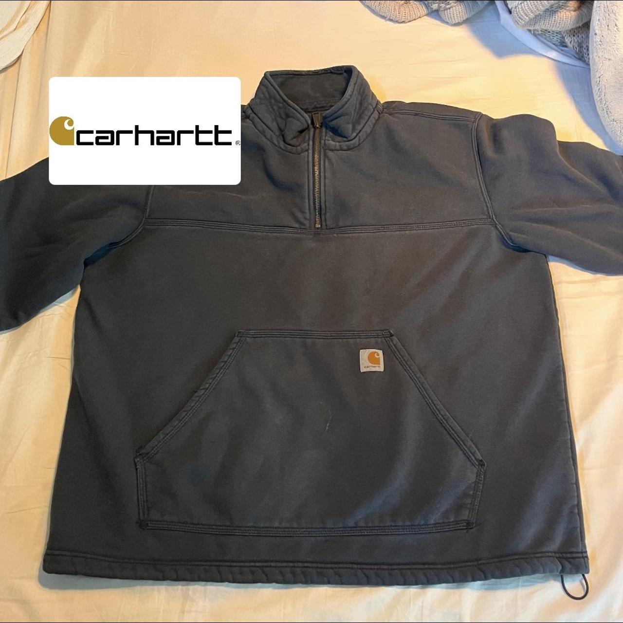 Carhartt quarter zip Adjustable draw string at... - Depop