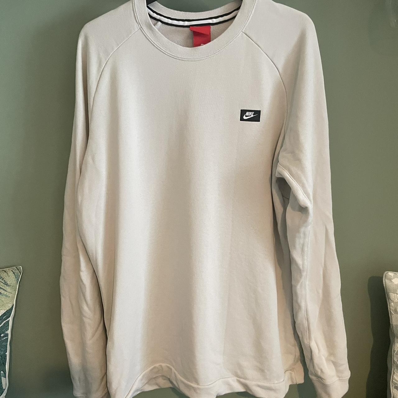 cream nike crew neck