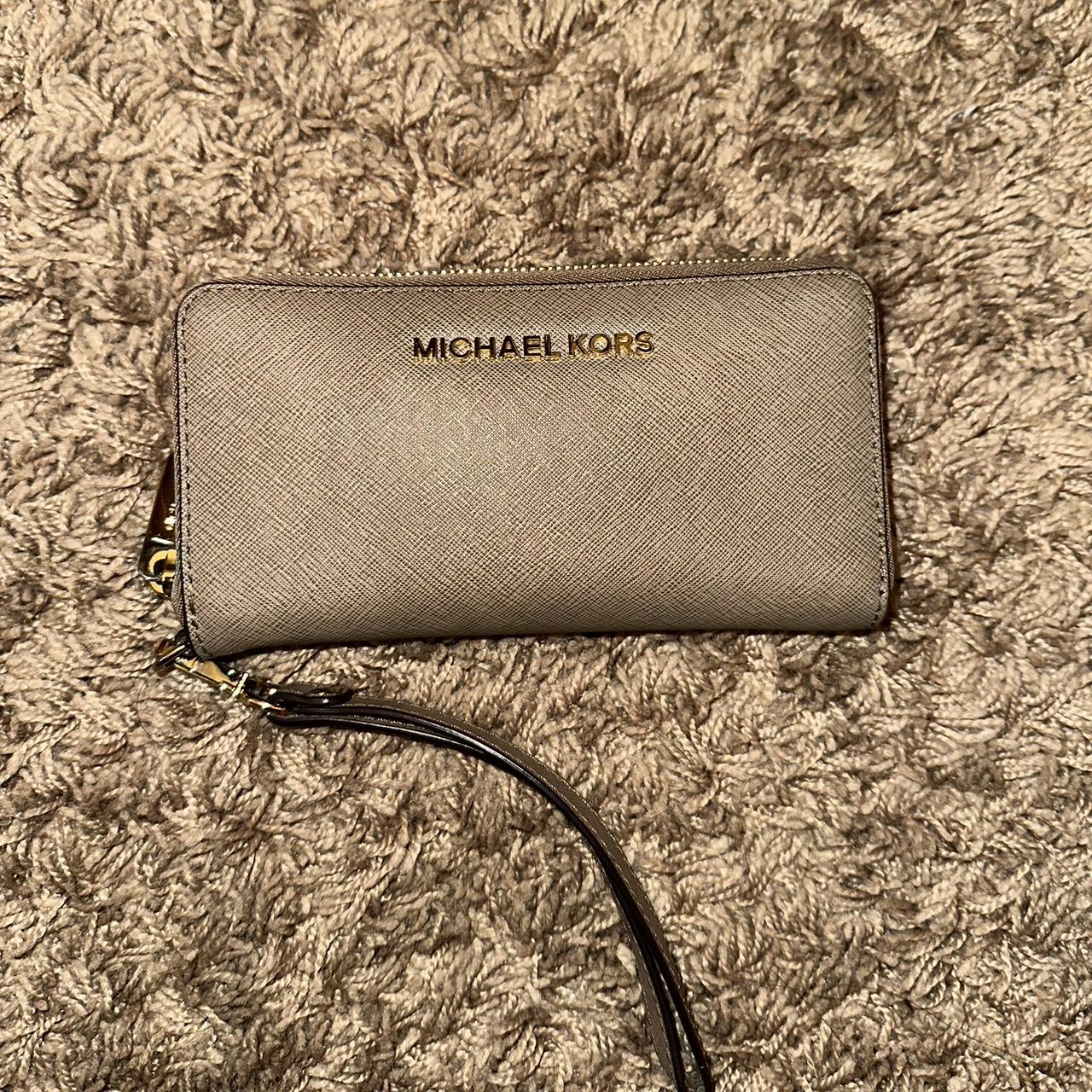 Tan michael best sale kors wallet