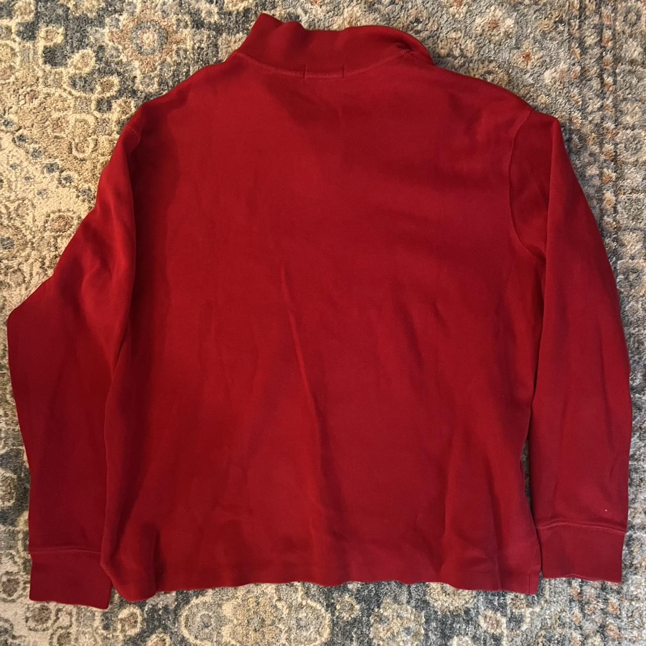 red ralph lauren polo quarter zip collared... - Depop