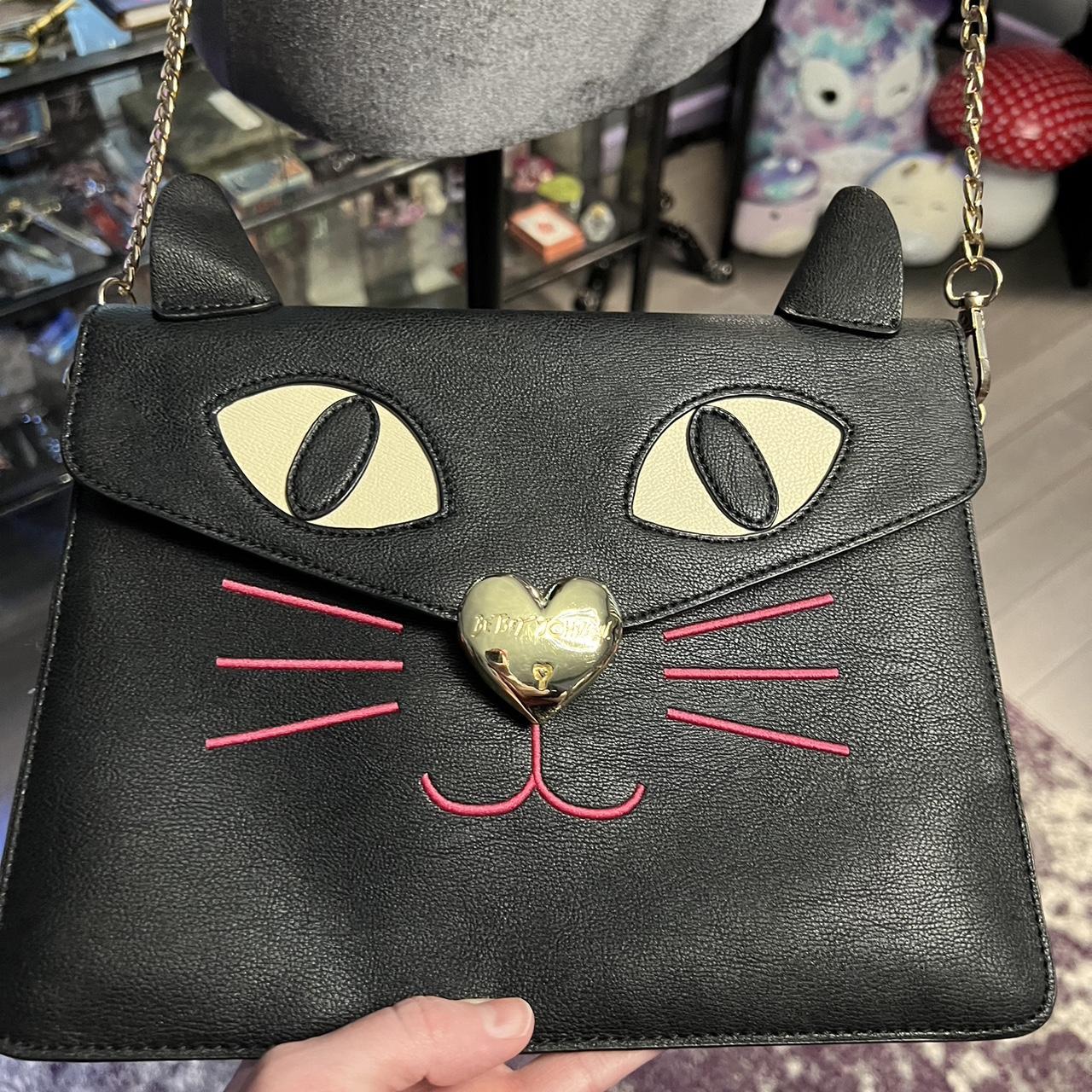 Tremendously cute Betsey Johnson cat purse. One of. Depop