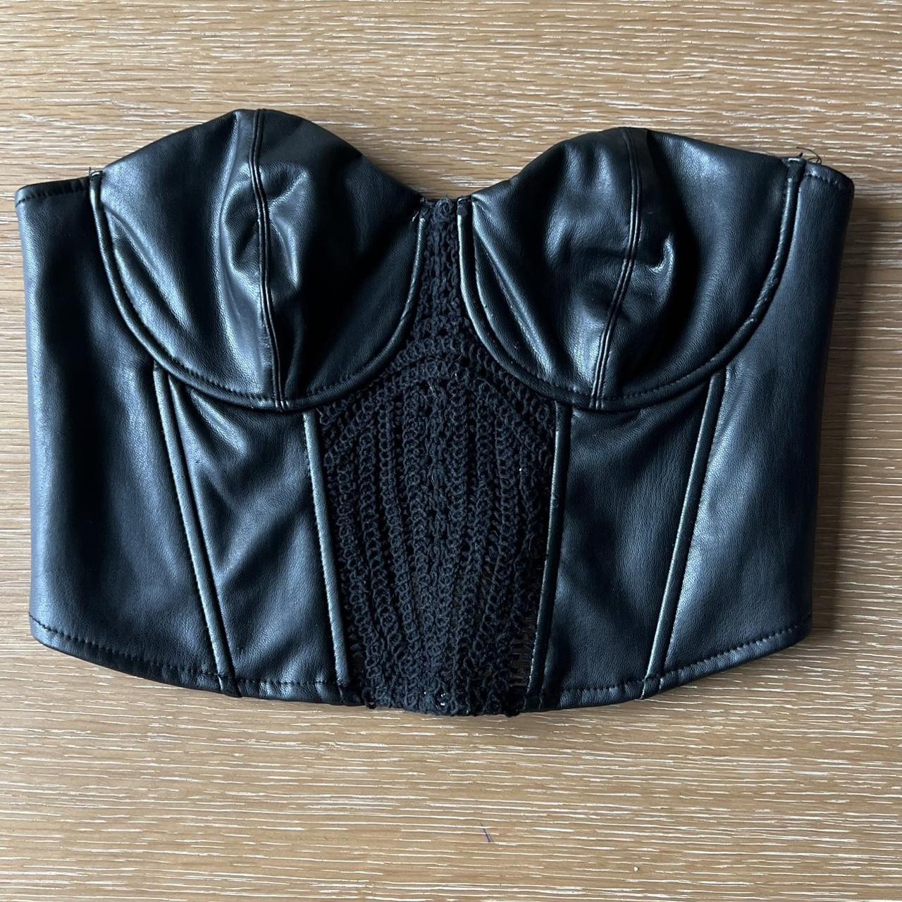 Zara Women S Black Corset Depop