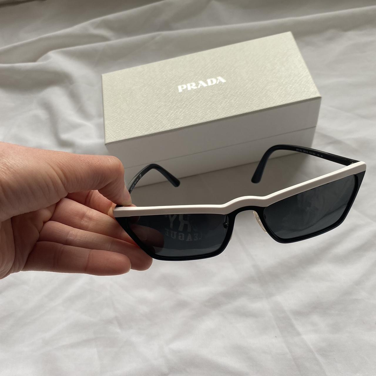 PRADA ULTRAVOX sunglasses white and black Depop