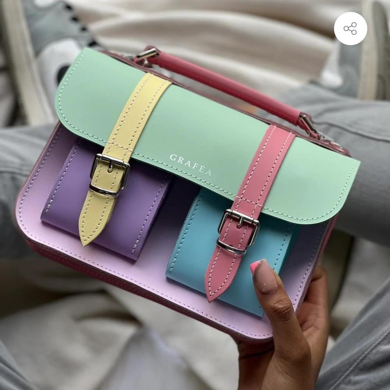 Lilac Grafea Satchel Purple Sac Style Grafea Grafea Leather Micro Satchel  Brand New