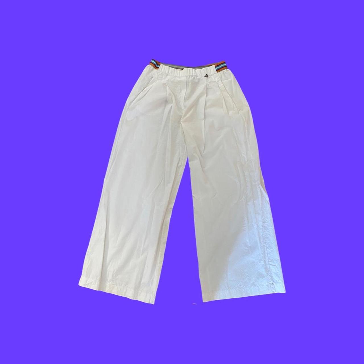 Men's Linen Pants Trousers Summer Pants Beach Pants Front Pocket Straight  Leg Plain Comfort Breathable Casual Daily Holiday Linen / Cotton Blend  Fashion Designer White Blue 2024 - $23.99