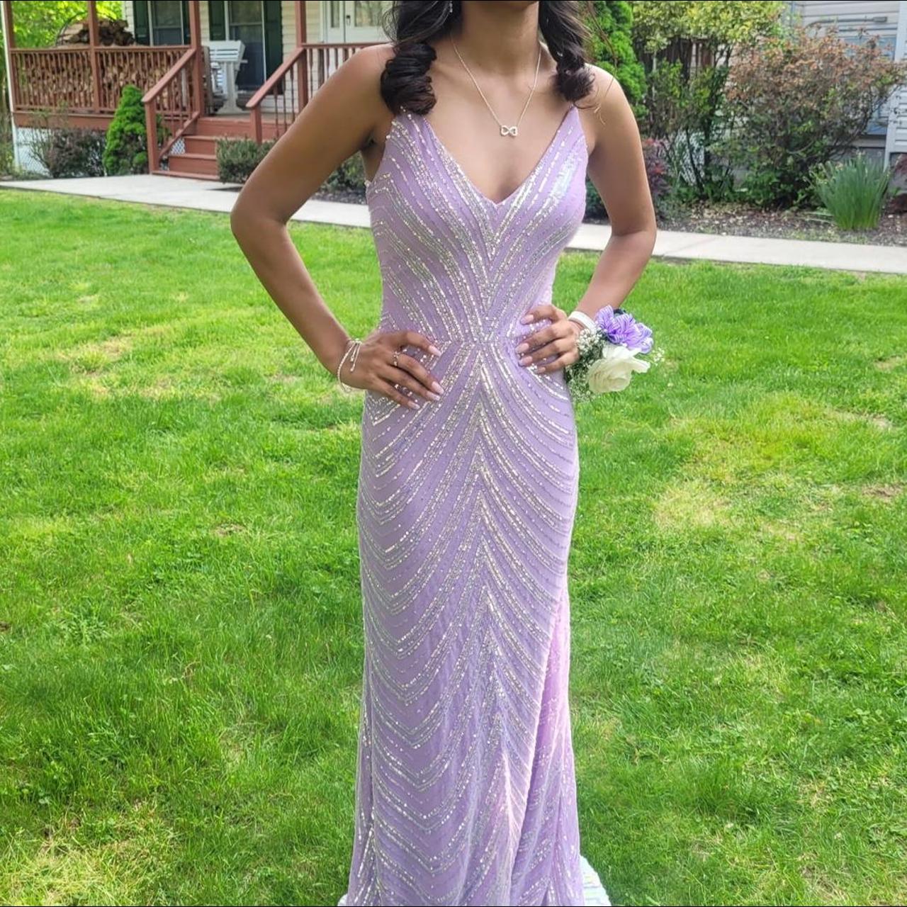 Windsor Women's Purple Dress Depop