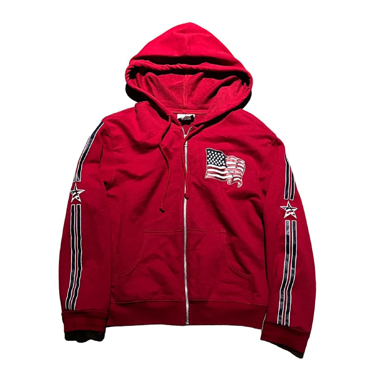 Patriotic zip up online hoodie