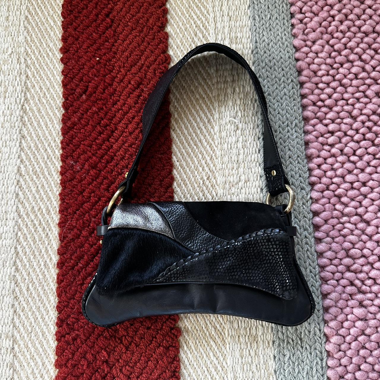 Women's Black and Silver Bag | Depop