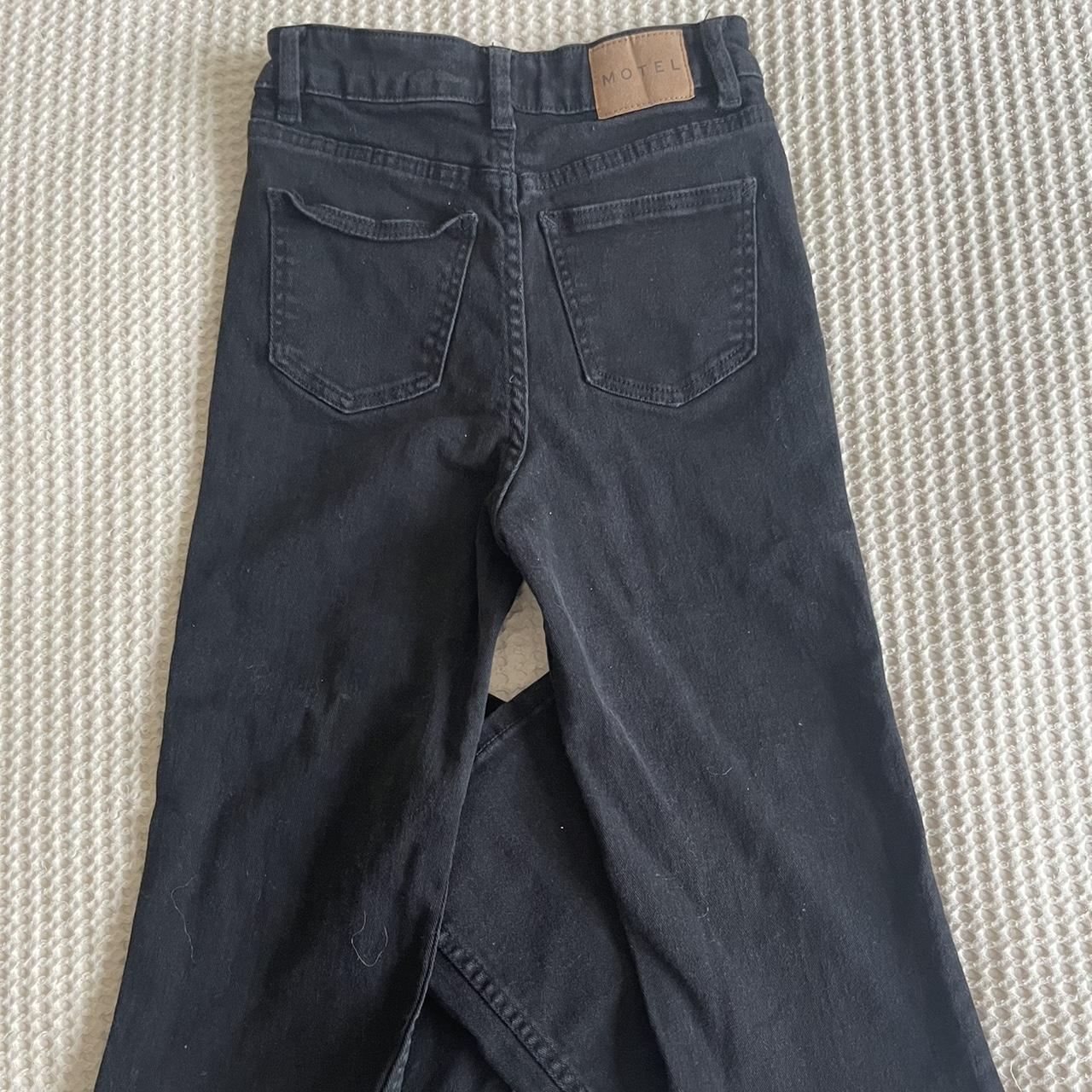 Motel Rocks Bootleg Jeans Black stretchy material... Depop