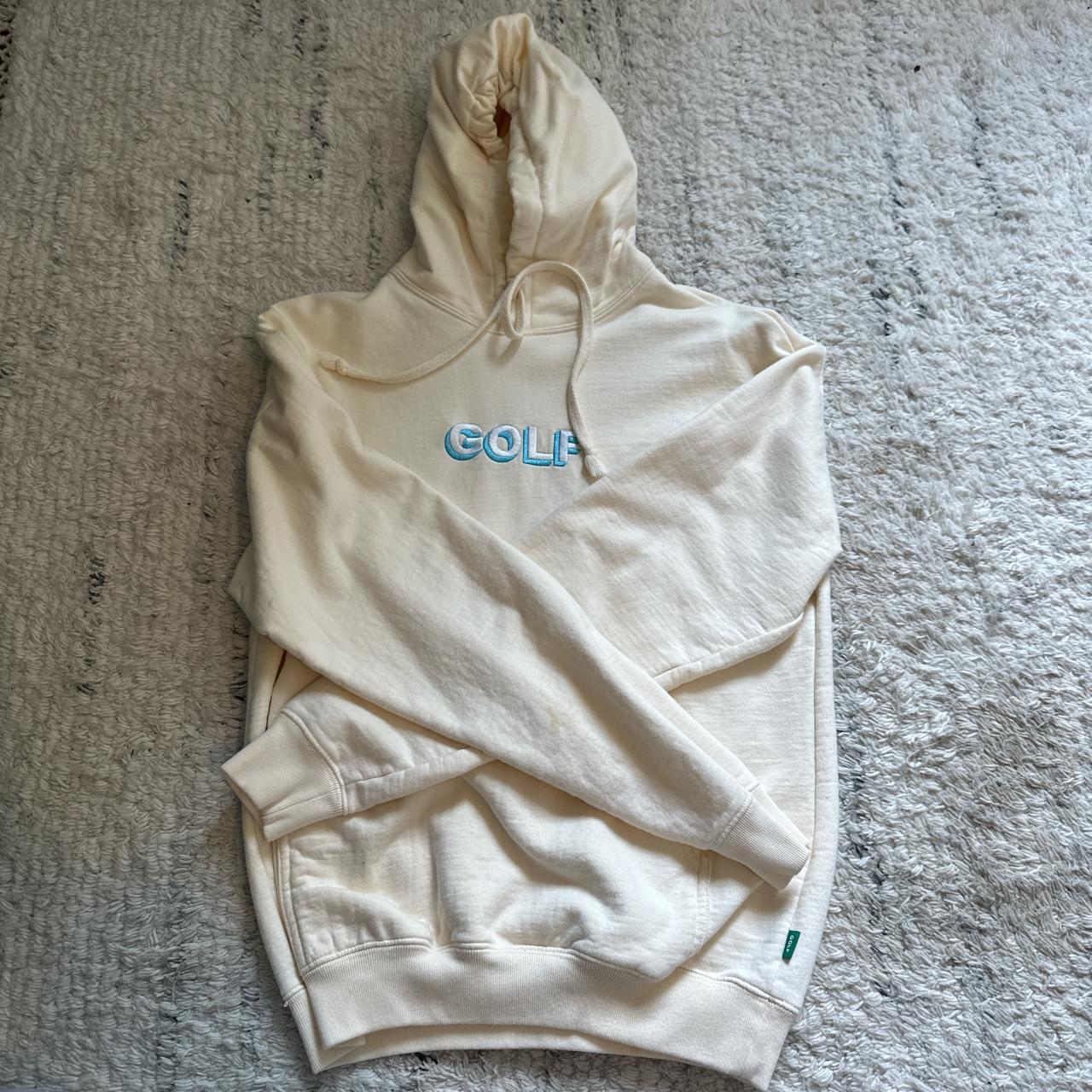 Crème golf hoodie Depop