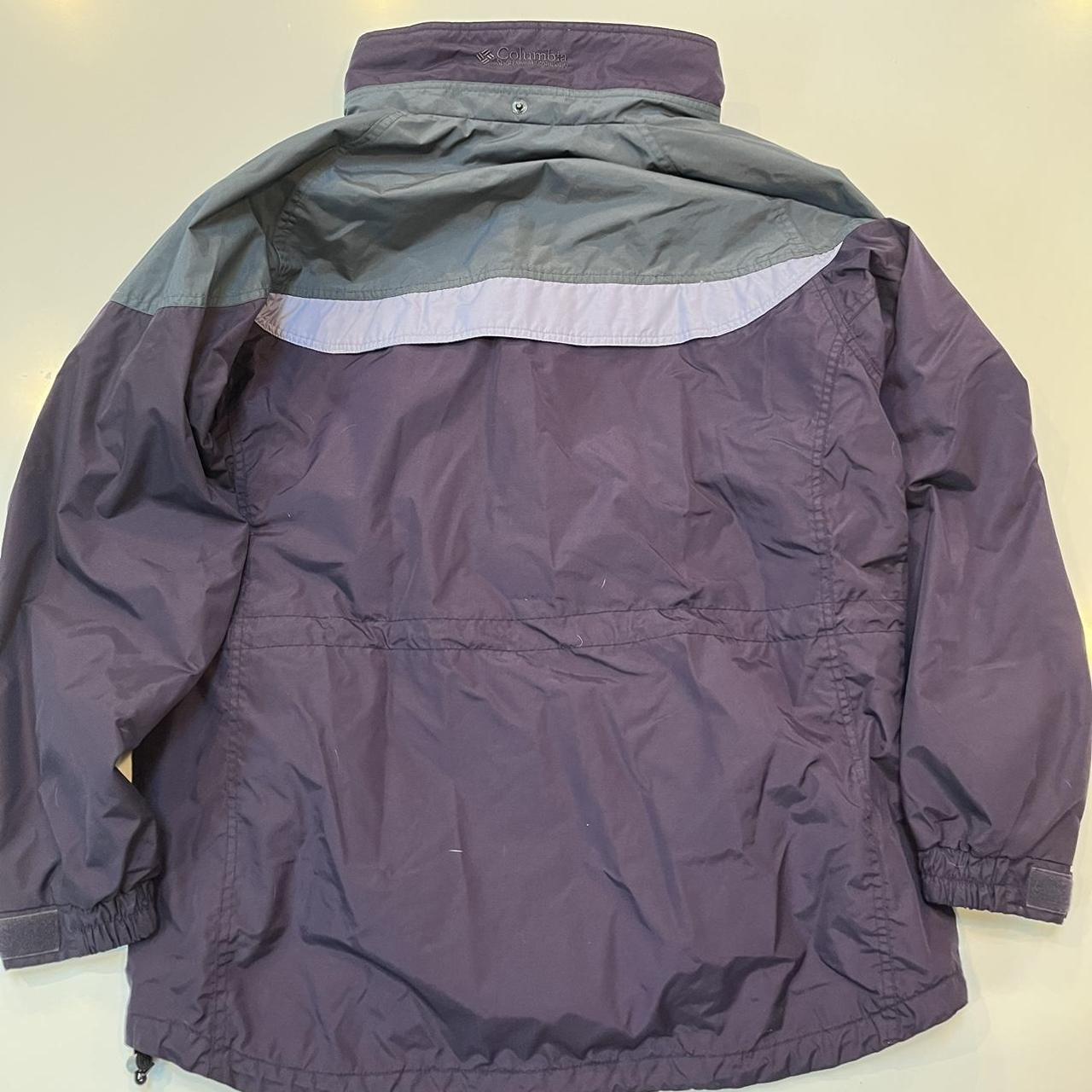 Vintage Columbia Retro Jacket Color - Purple Size -... - Depop