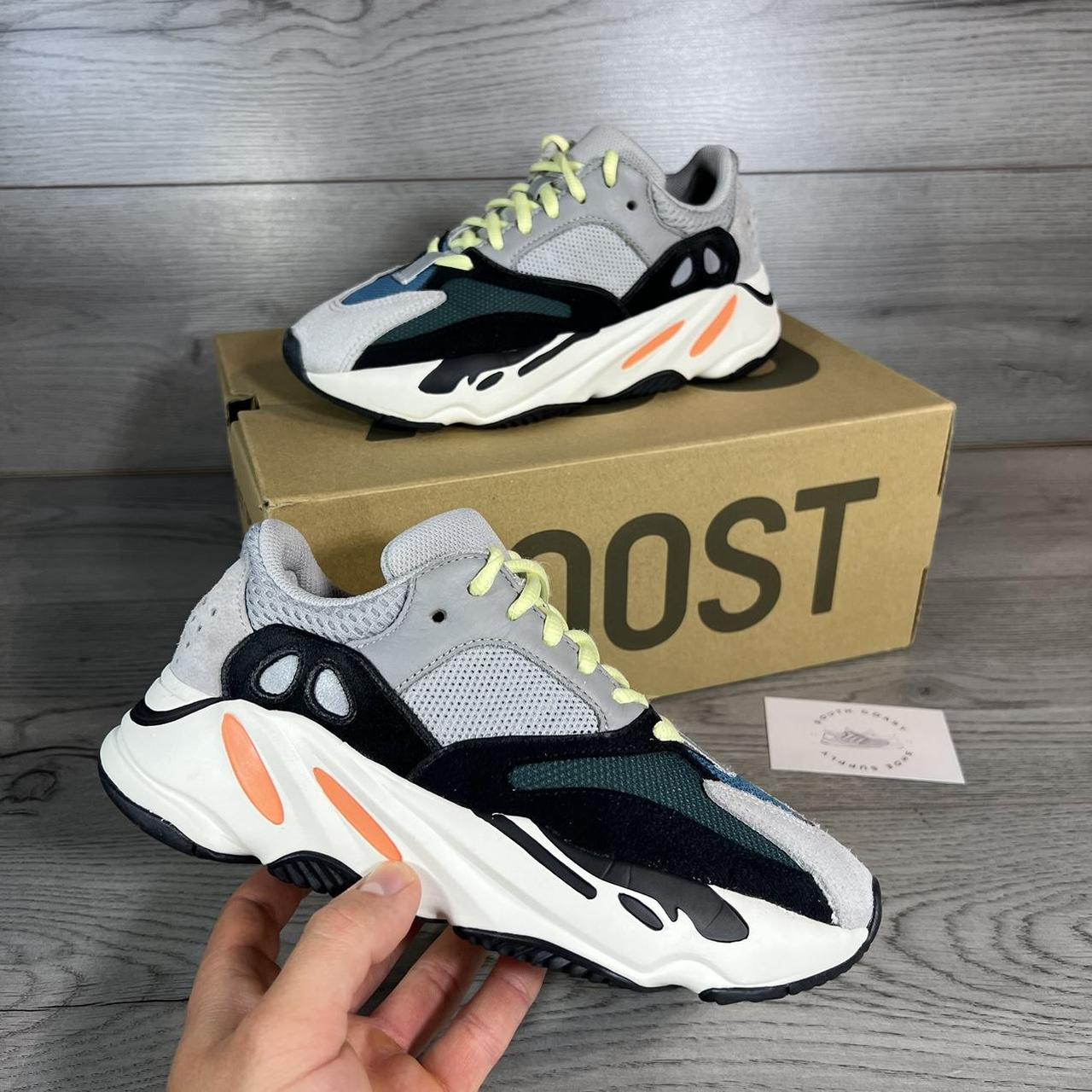 Adidas YEEZY Boost 700 Waverunner - Blue Orange Grey... - Depop