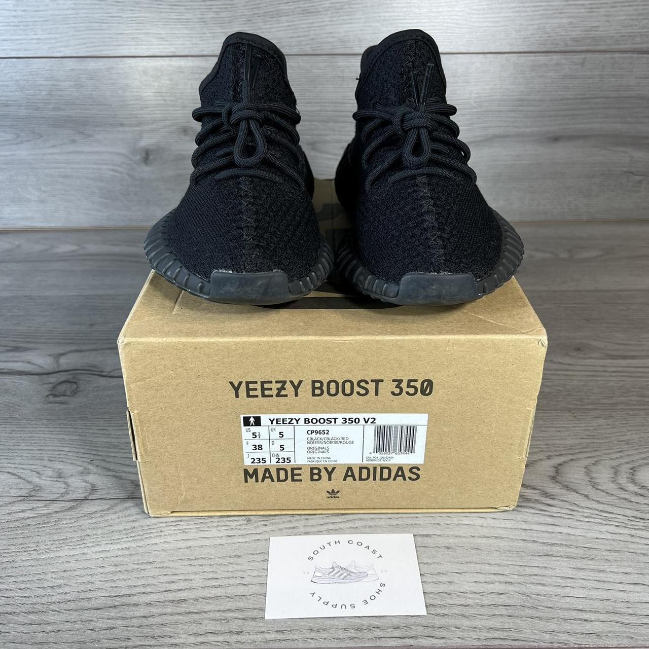 Adidas YEEZY 350 Boost V2 Bred - Black Red UK5 (will... - Depop