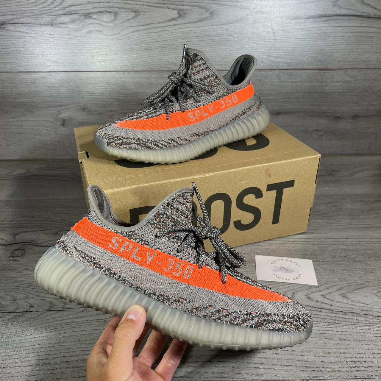 Adidas yeezy orange discount trainers