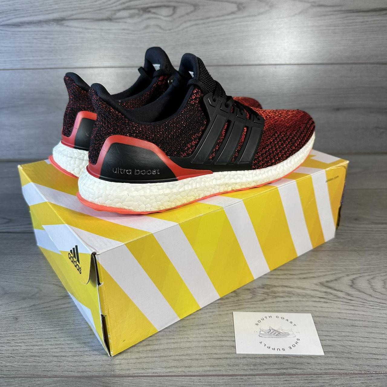 Adidas Ultra Boost 2.0 Solar Red Core Black Size. Depop