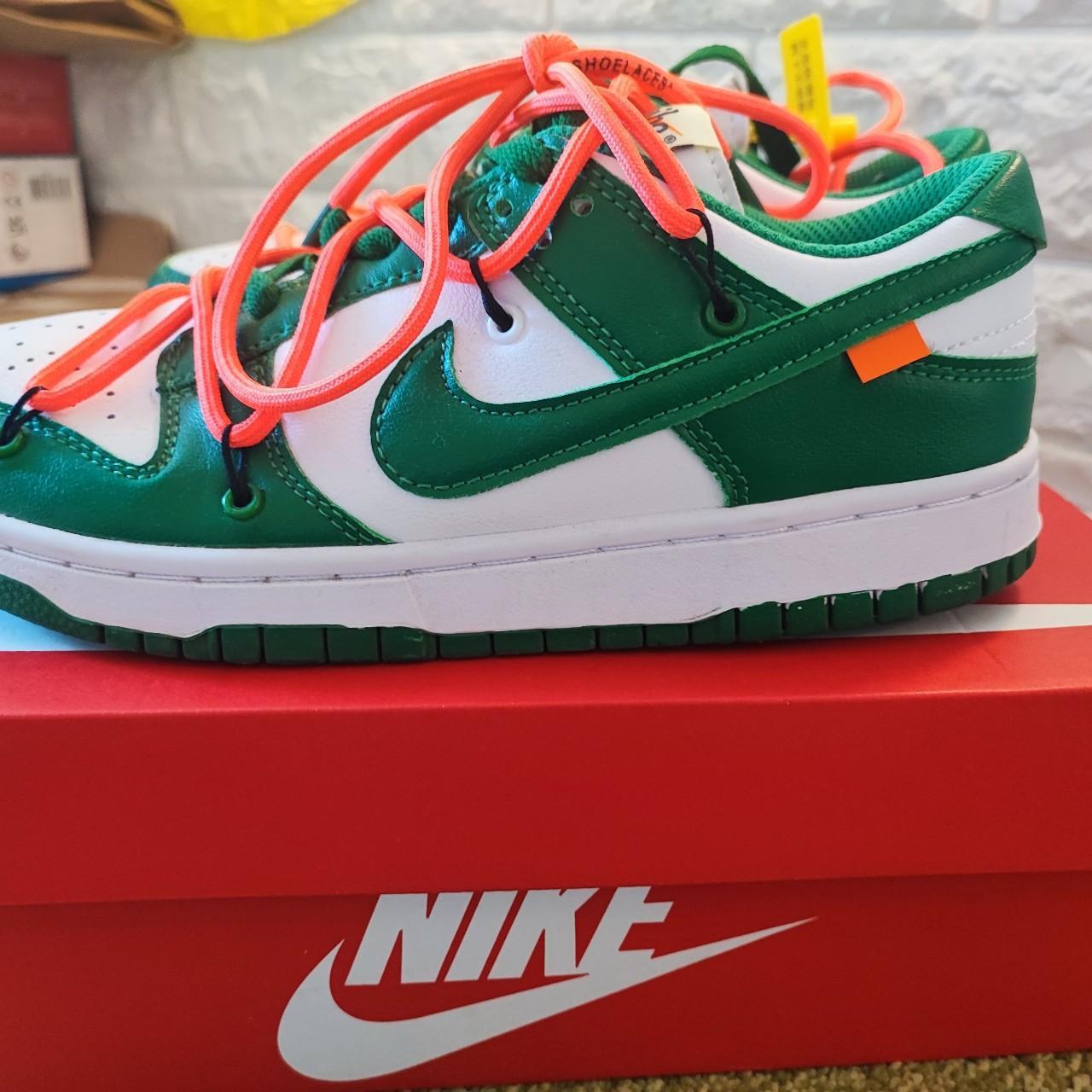 dunk low off white green