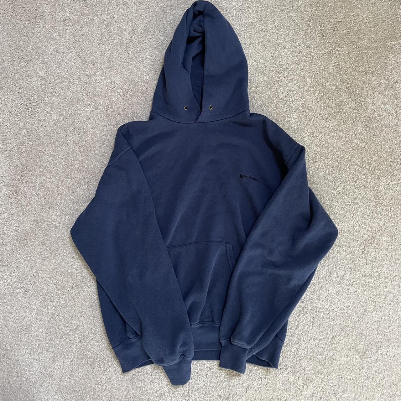 Navy IETS FRANS hoodie Size M #urbanhoodie #hoodie - Depop