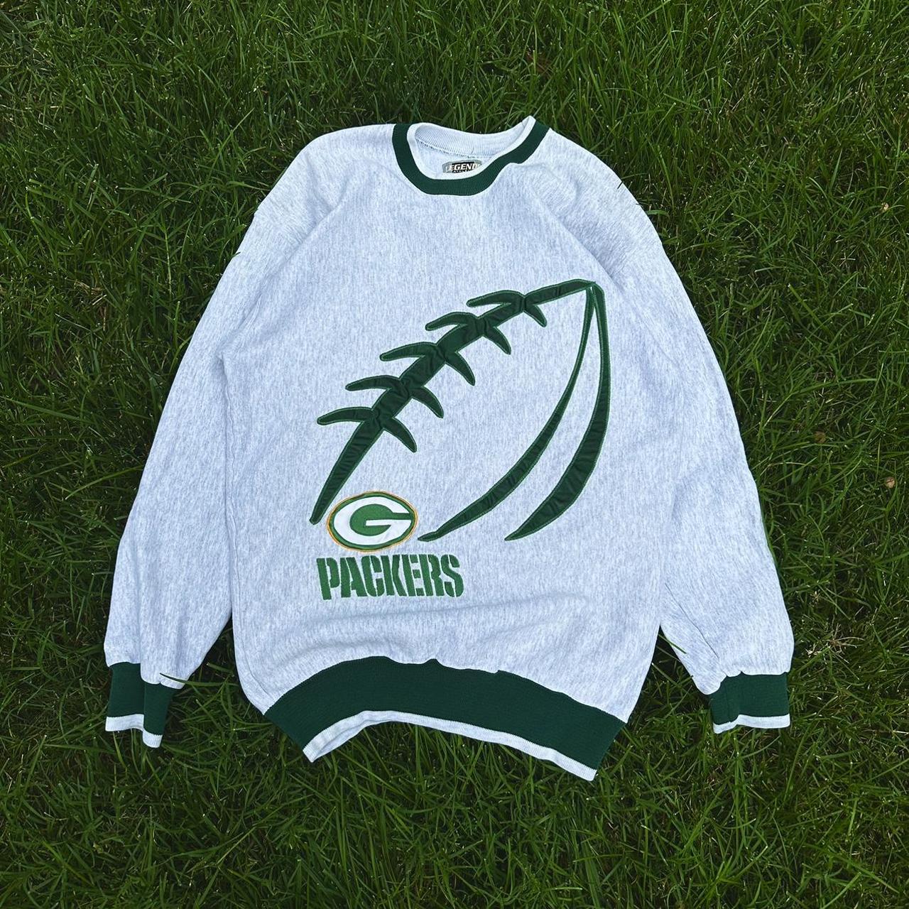 Vintage NFL Green Bay Packers Sweatshirt Not Sure - Depop