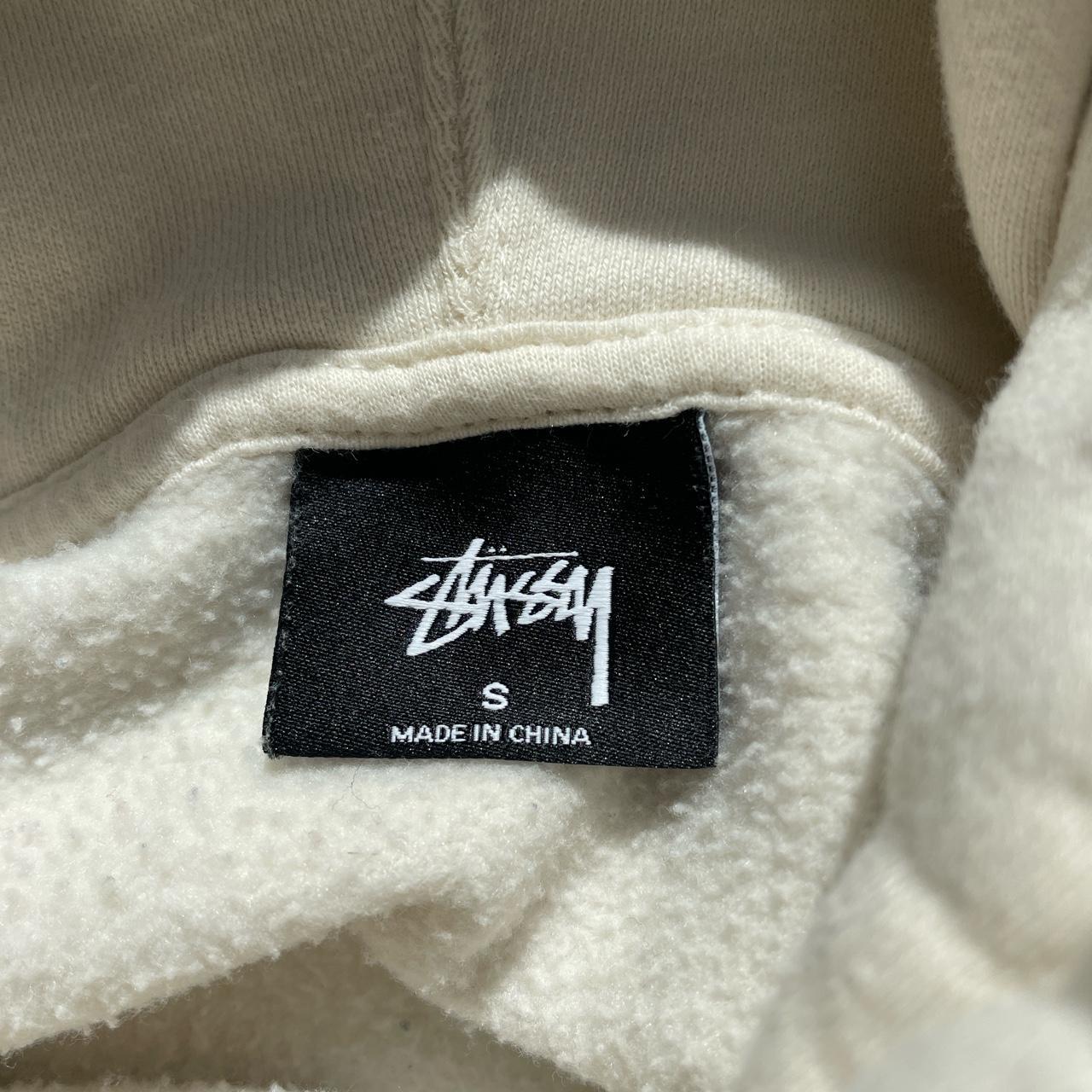 Stüssy Men's Cream Hoodie | Depop