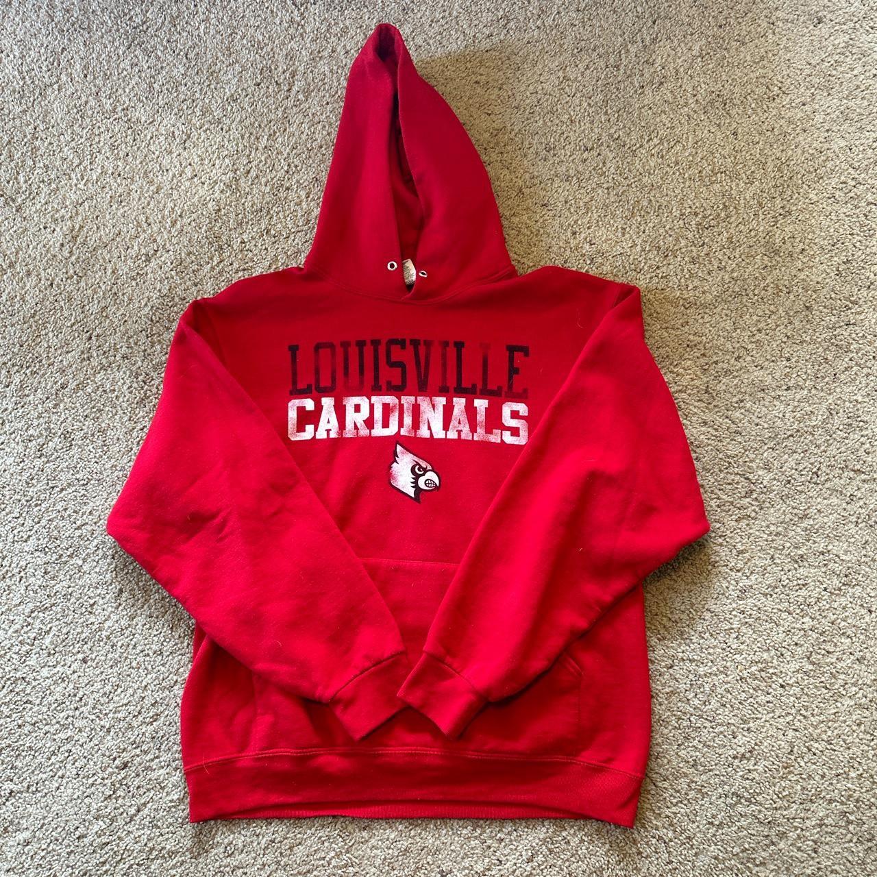 Louisville cardinals hoodie vintage - Depop
