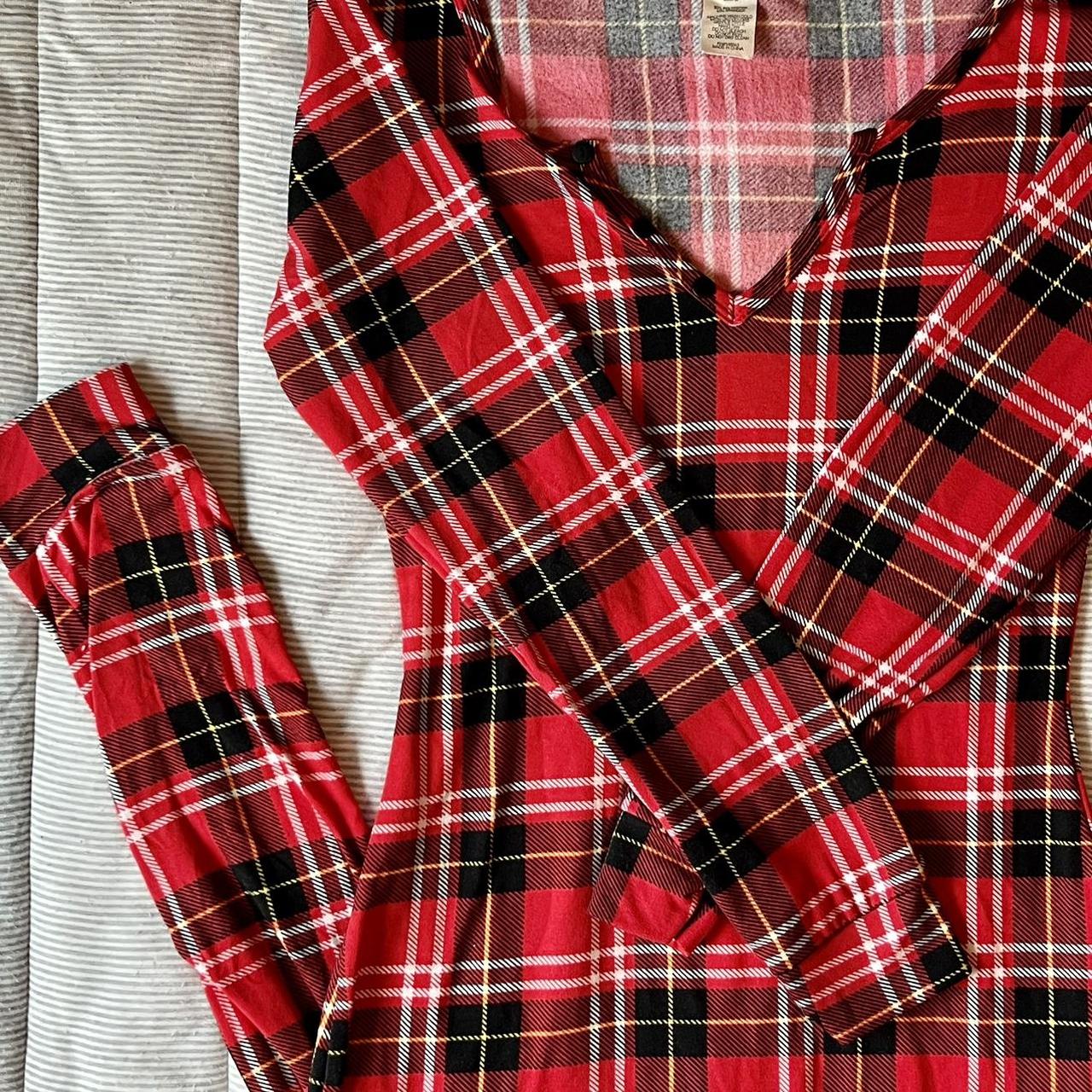 Women's Red and White Pajamas | Depop