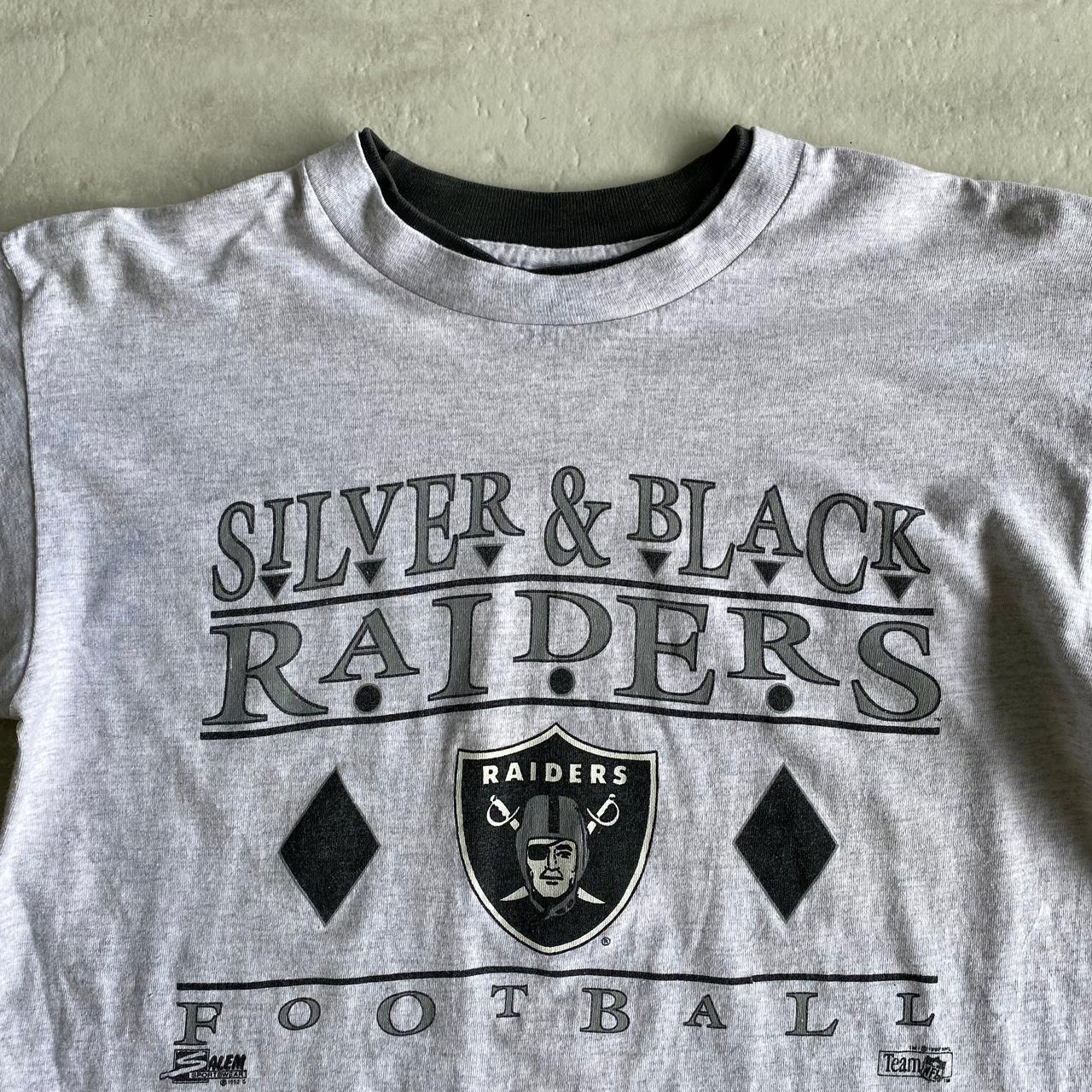 Vintage 1992 Los Angeles Raiders T-shirt Size - Depop