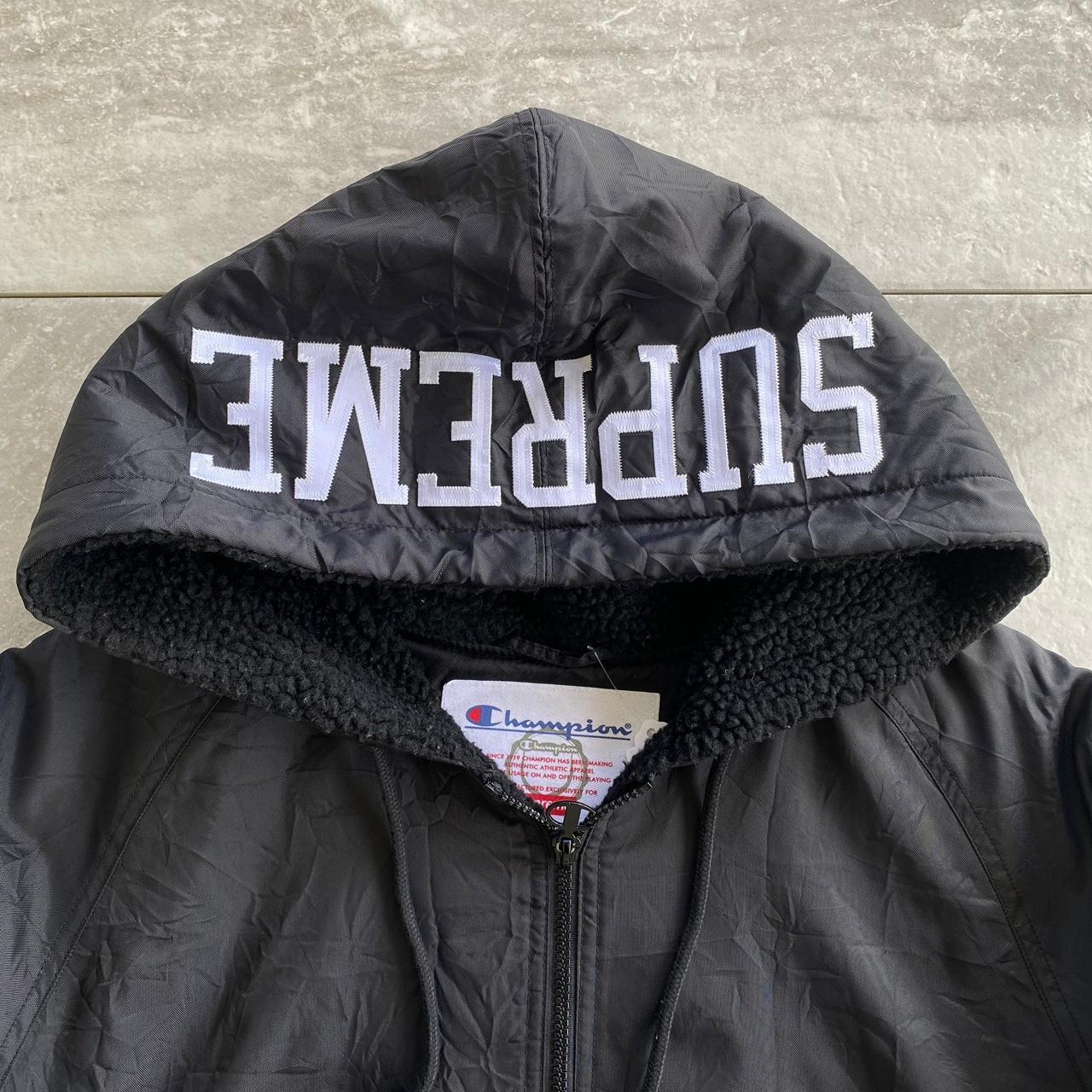 Supreme x Champion Sherpa Lined Hooded... - Depop