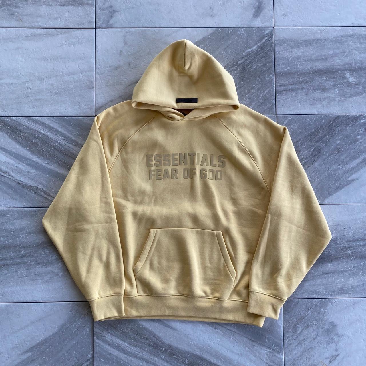 Fear of clearance god yellow hoodie