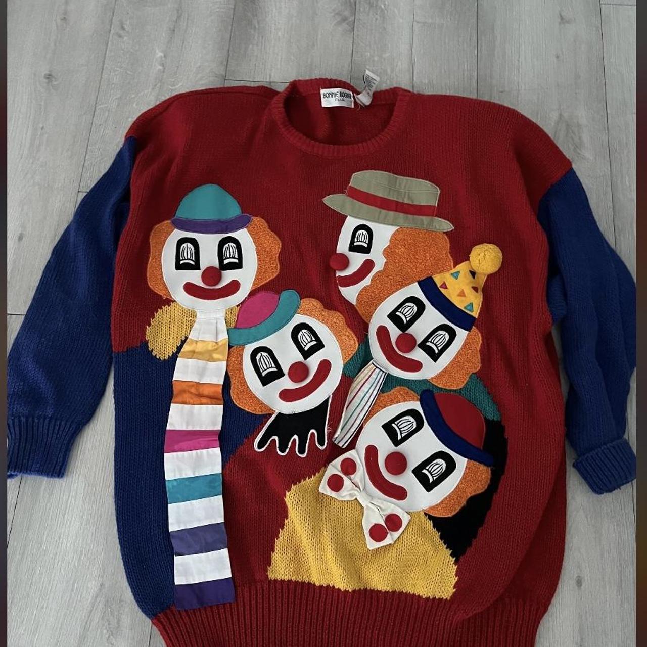 Vintage clown sweater new arrivals