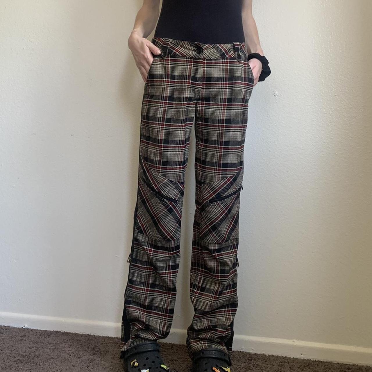 About You Women's Black and Red Trousers