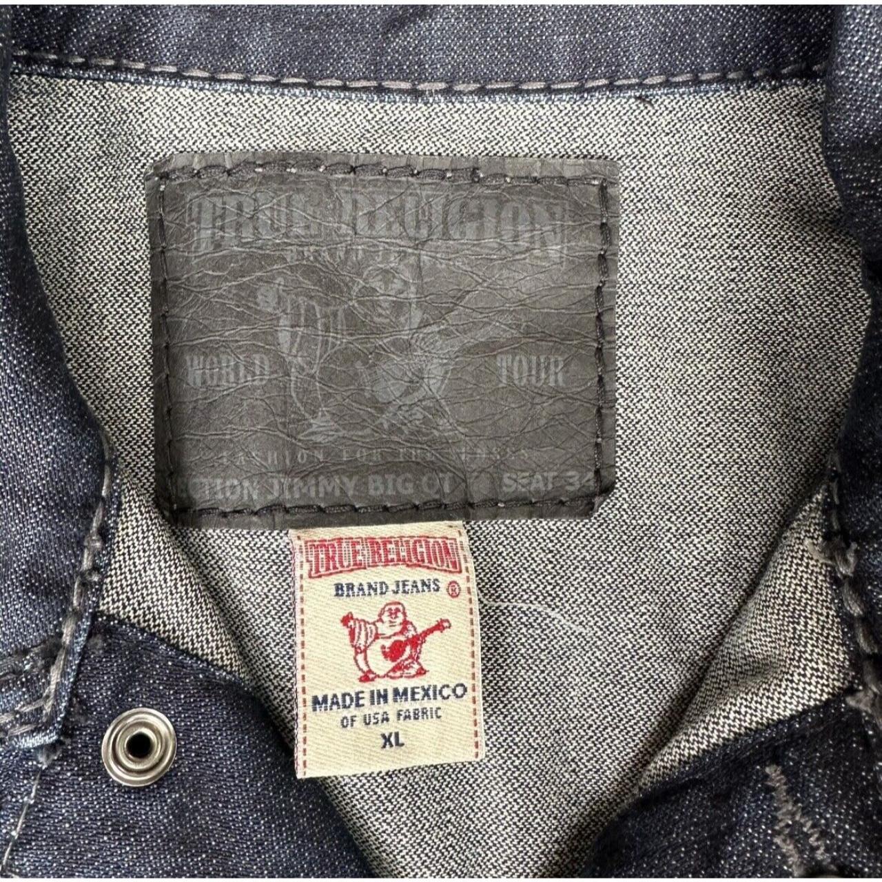 True Religion Denim Jacket Mens XL Blue Jimmy Big QT... - Depop