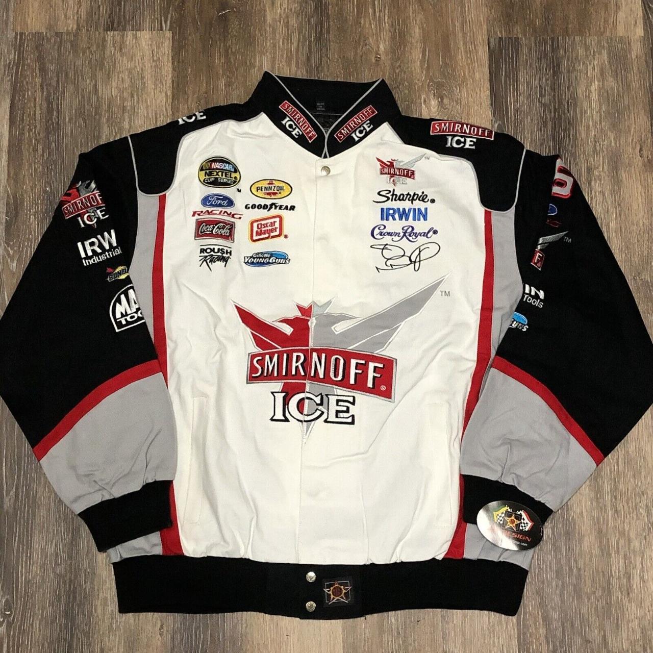 Vintage NASCAR Smirnoff Racing Jacket Men Size 2XL... - Depop