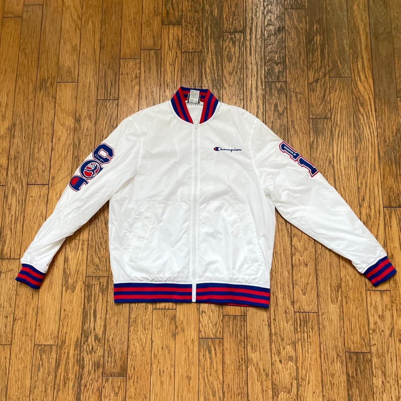 White champion cheap jacket men