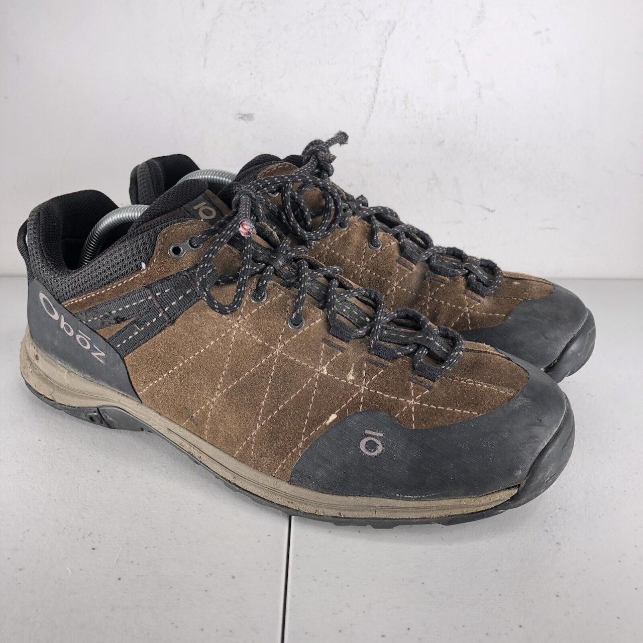 OBOZ Hyalite Low Hiking Shoes Brown Black Men’s Size... - Depop