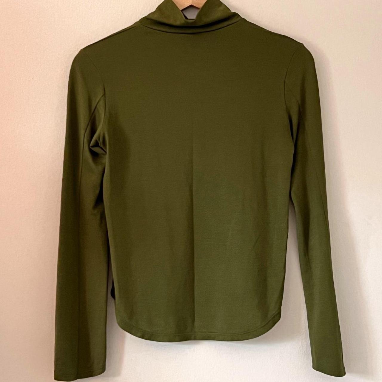 UNIQLO Women's Green and Khaki Shirt | Depop