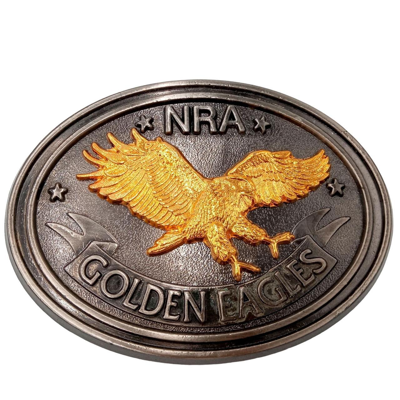 Golden Eagles Belt Buckle NRA Vintage USA National Depop