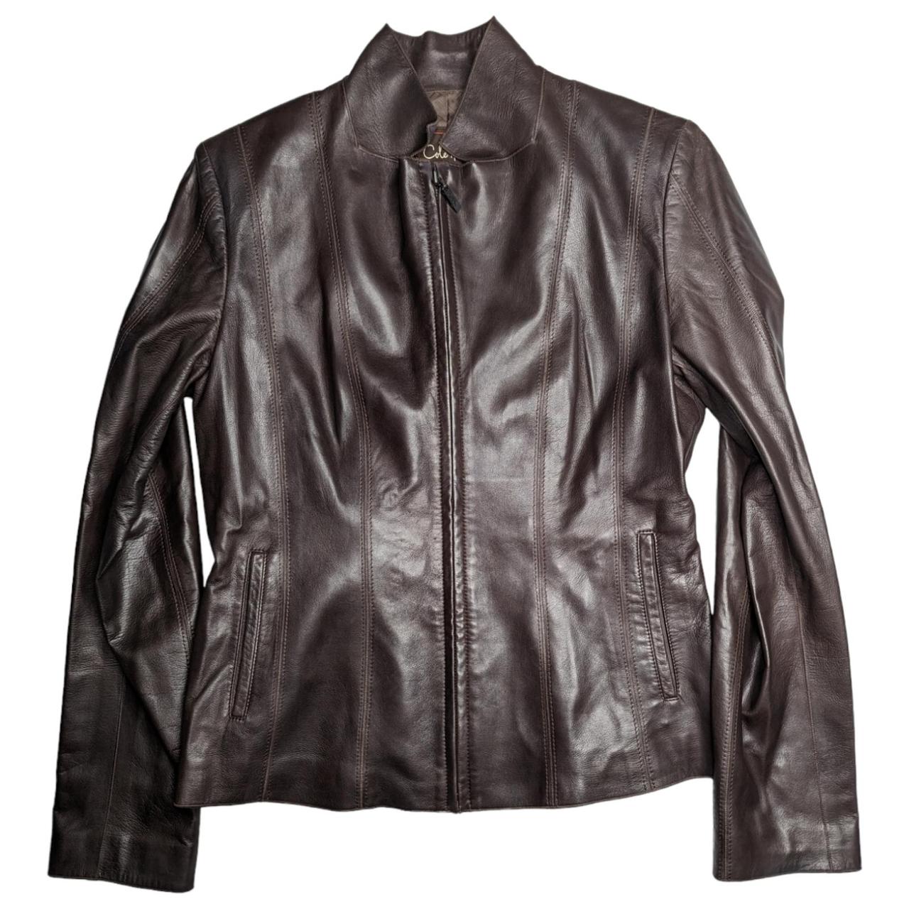 Cole haan smooth lambskin hotsell moto jacket