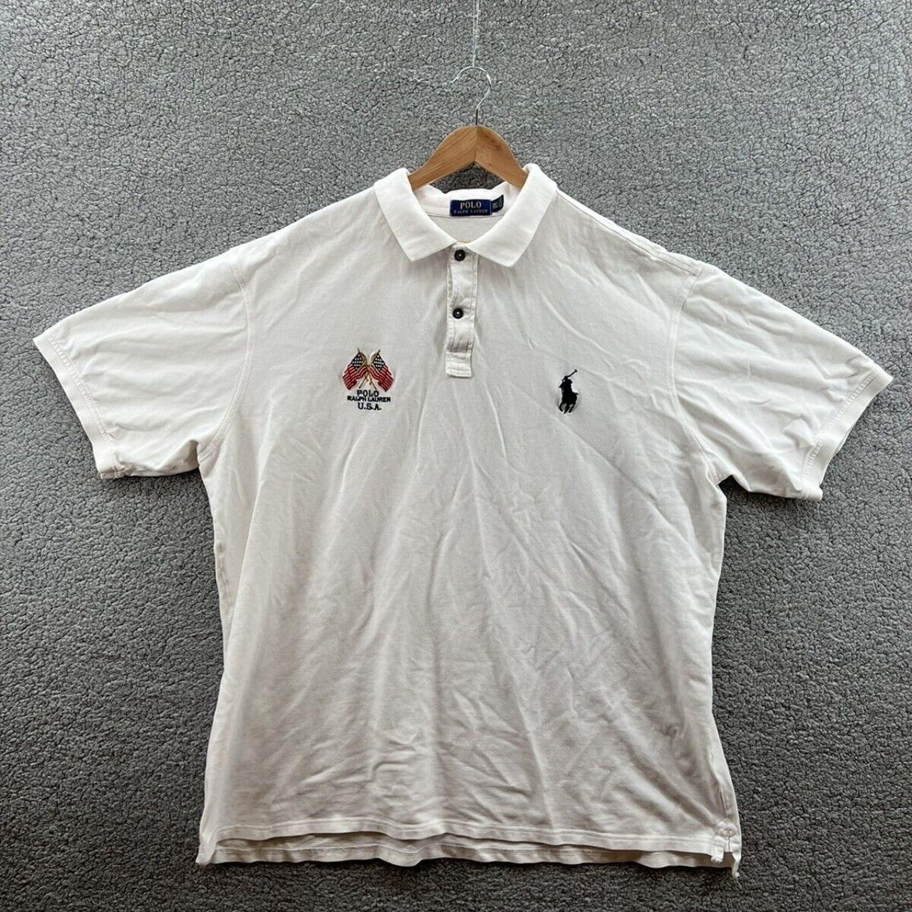 Polo Ralph Lauren Mens U.S.A. Embroidered Flag Land... - Depop