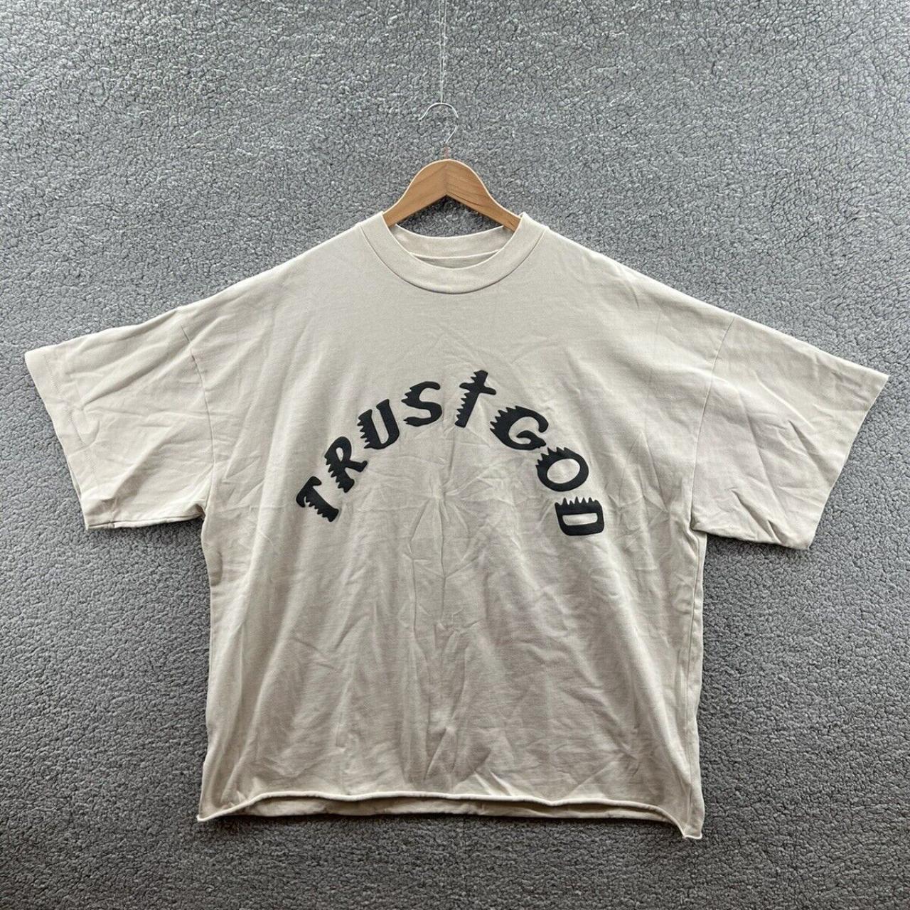 Kanye West X CPFM Trust God Sunday Service Tee Shirt... - Depop