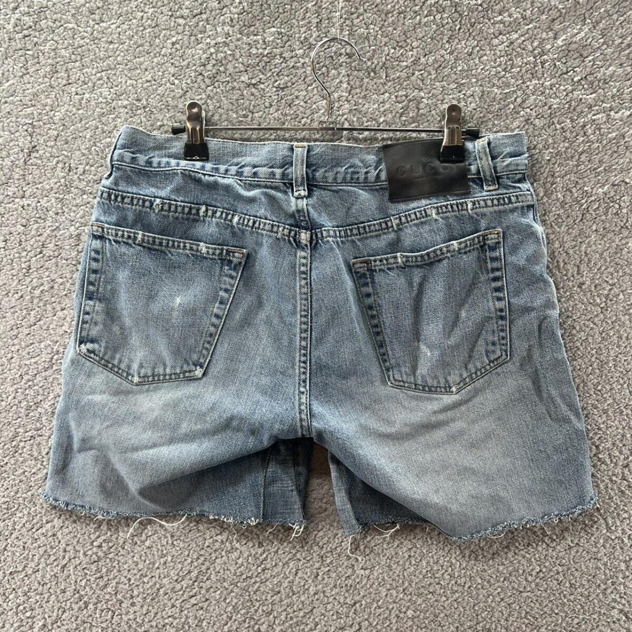 Gucci Made In Italy 100% Men’s Cutoff Jean Shorts... - Depop