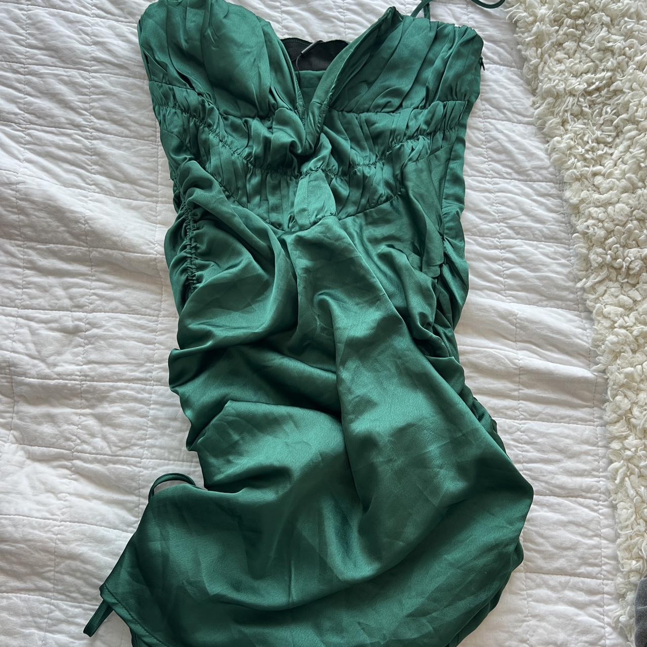 Pretty Little Thing Green Mini Dress Worn Twice And Depop pretty-little-thing-green-mini-dress-worn-twice-and-depop