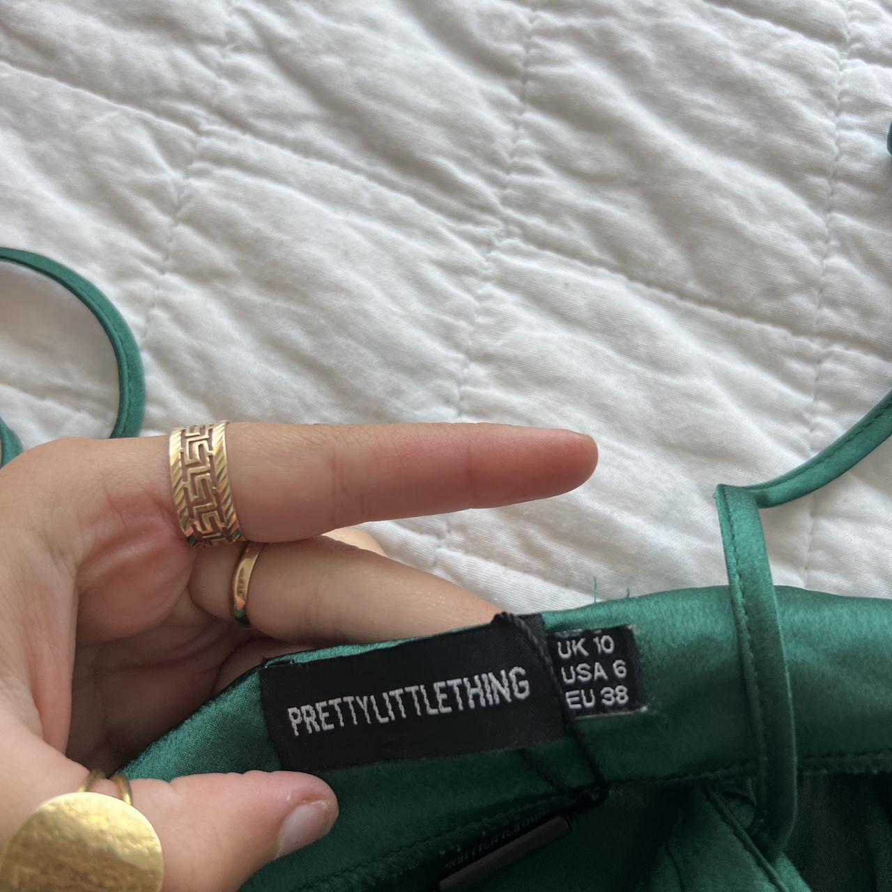 Pretty Little Thing Green Mini Dress Worn Twice And Depop pretty-little-thing-green-mini-dress-worn-twice-and-depop