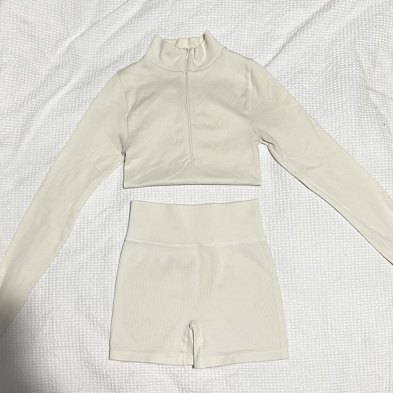 Glassons cream activewear set (selling as a set) Depop