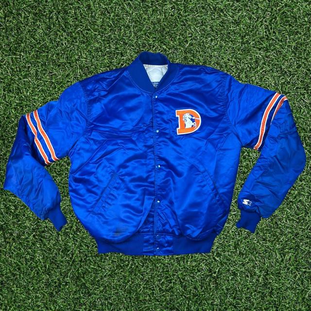 Vintage 90s Denver Broncos Starter bomber jacket - Depop