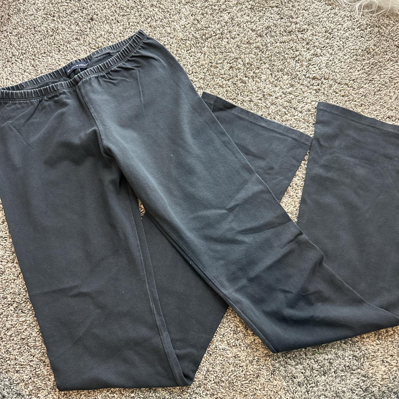 Brandy Melville Flare Leggings One Size low rise... - Depop