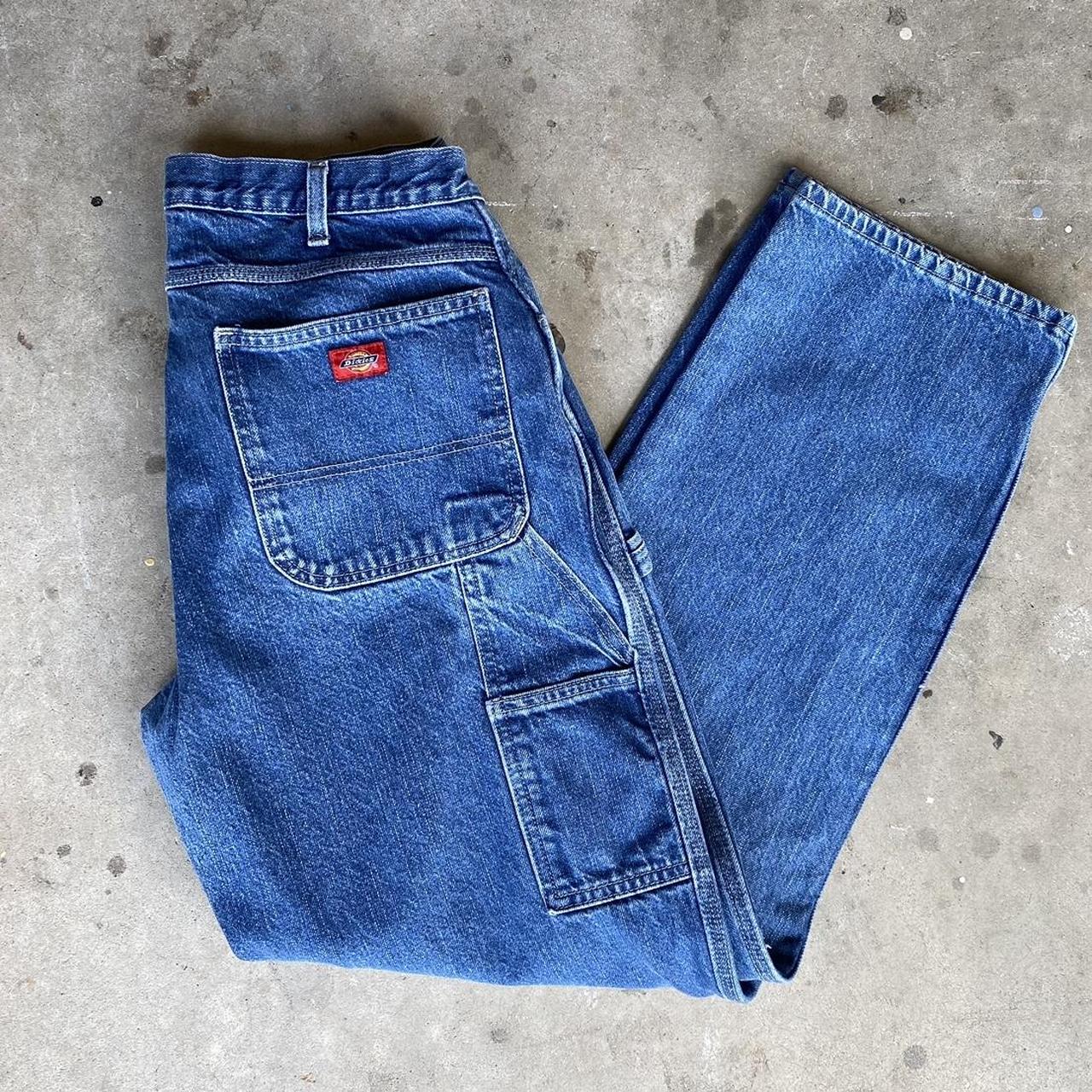 Dickies Men's Blue Jeans Depop