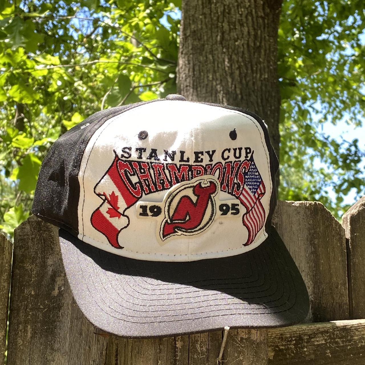 New Jersey Devils 1995 Stanley Cup Champions Vintage Starter Snapback Cap  Hat